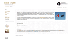 Desktop Screenshot of islamevents.ca